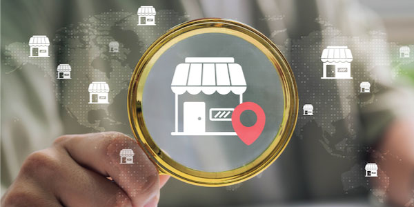 Commercial Insurance Location Intelligence magnifying glass