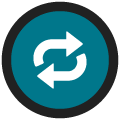 Customer life-cycle infinite transaction loop icon