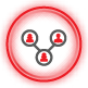 Connected people icon