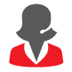 Woman on headset phone