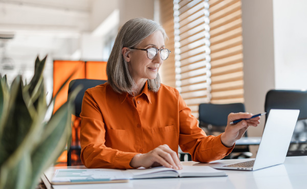 Women at work on computer
