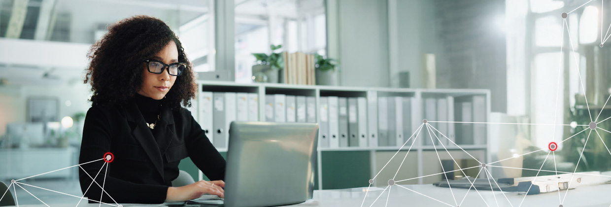 Women on Laptop working