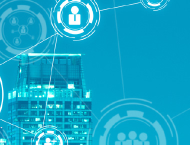 Top of building overlayed with data points