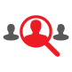 Person search magnify glass