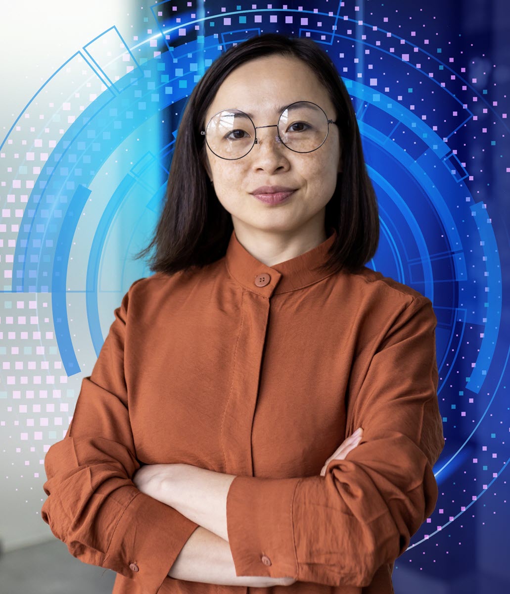 Woman with eyeglasses