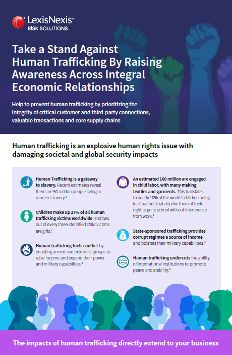 Human trafficking infographic