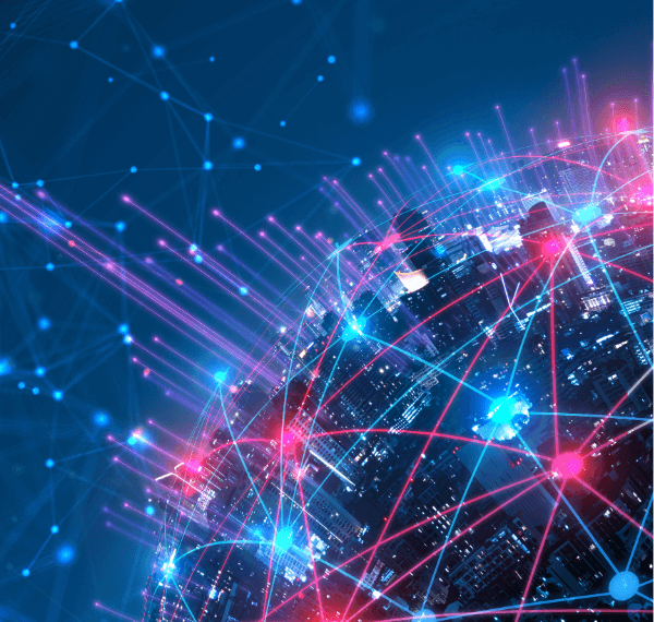 data lines connecting the world