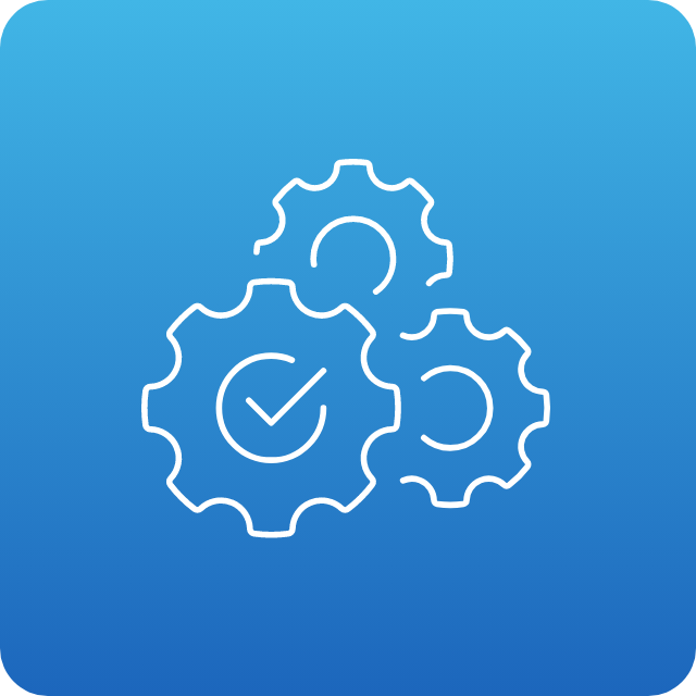 three gears icon