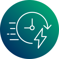 Fast moving timer icon