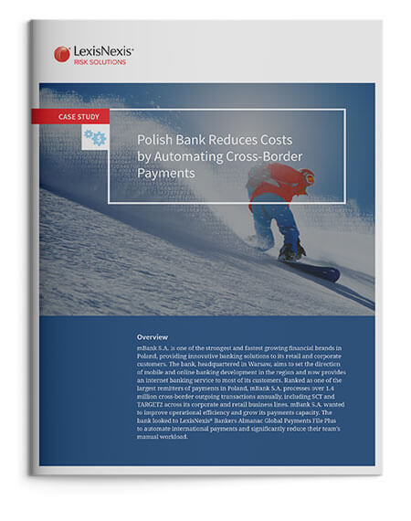 mBank Automates Cross-Border Payments