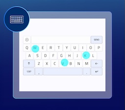 Keyboard pattern graphic