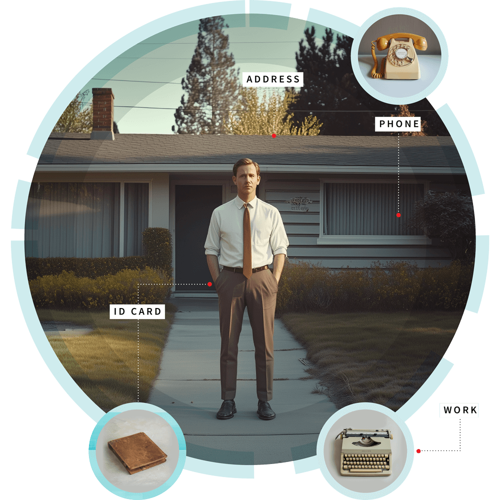 man standing in front of his house