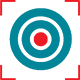 Bullseye Target Icon with frame