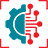 Gear and data point icon