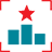 Winner podium with star on top