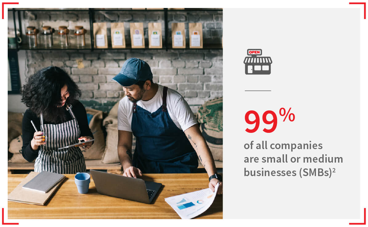 Women and Man in Store