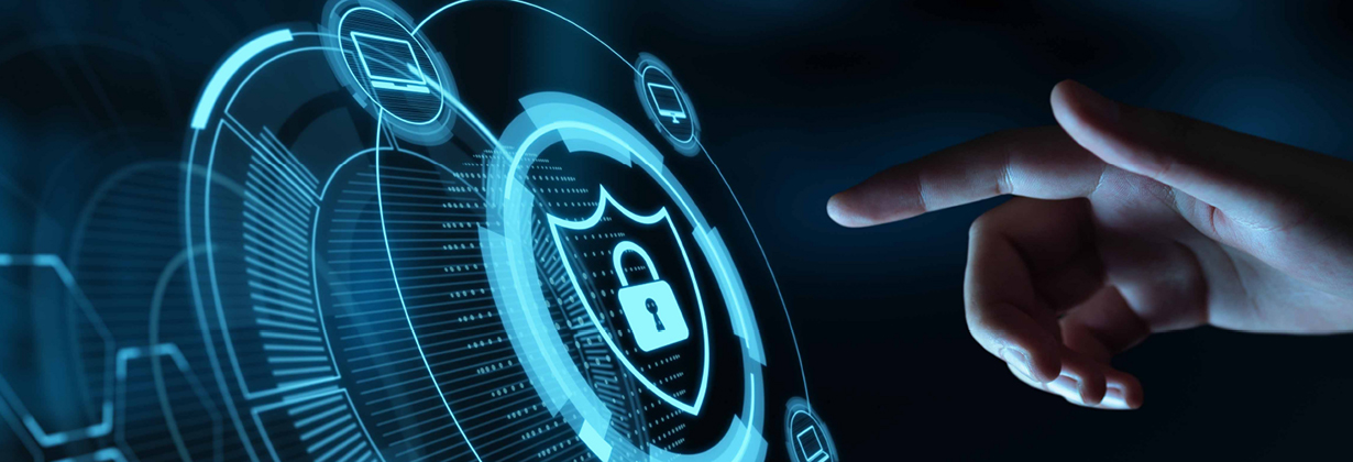 Cyber security and online data protection on internet