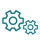 Two gears icon