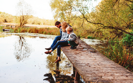 Family On Dock
