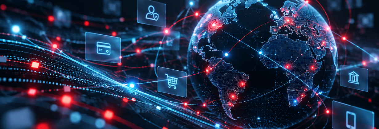 Global digital fraud network