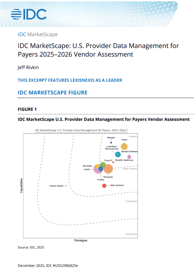 Provider Data Management IDC Report