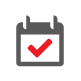 Calendar check icon