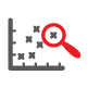 Magnifying Glass Graph icon