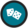 Gambling and gaming compliance icon of cards