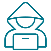 Icon für Transaktionsbetrug und Social Engineering