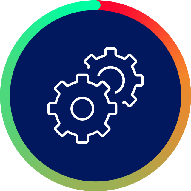 Machine wheels icon for FAQs