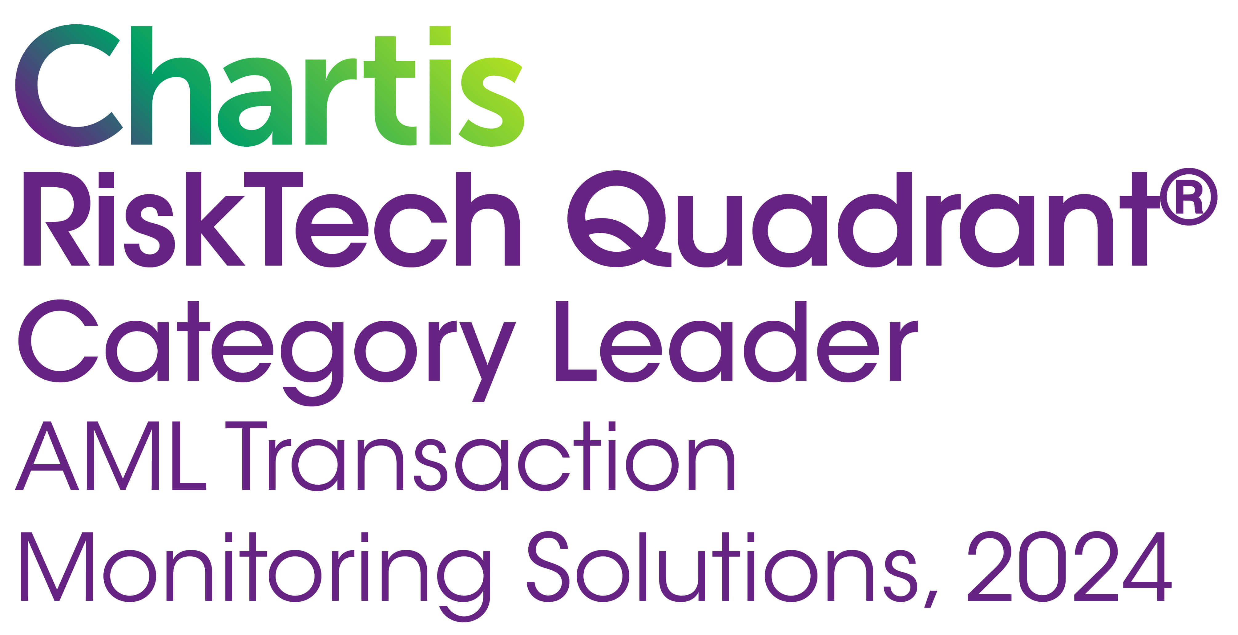 Chartis Category Leader AML transaction monitoring solutions