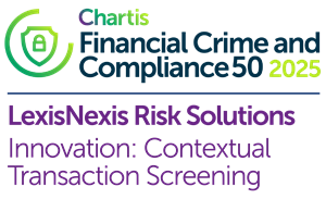 2025 Chartis Financial Crime and Compliance50 Innovation: Contextual Transaction Screening