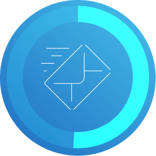 电子邮件圆形图