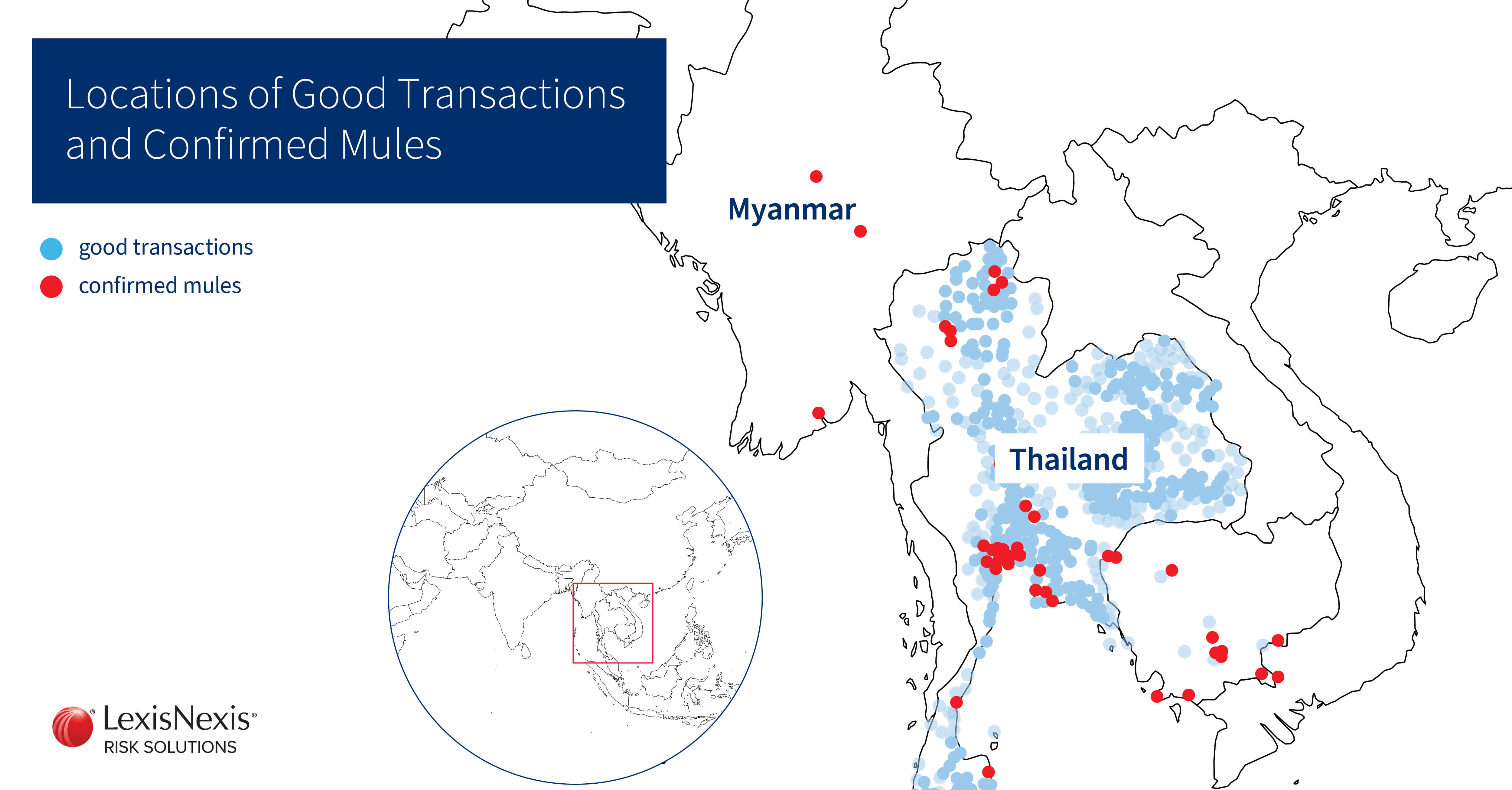 Money Mules Map Illustration