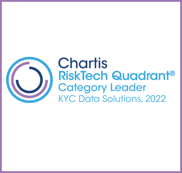 Chartis RiskTech Quadrant Category Leader KYC Data Solutions 2022