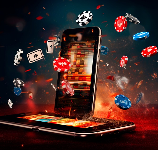 phone with gaming cards