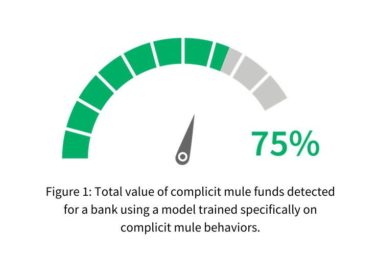 Money Mules 75% Gauge Chart US