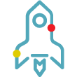 Icône Rocketship d'intégration B2B